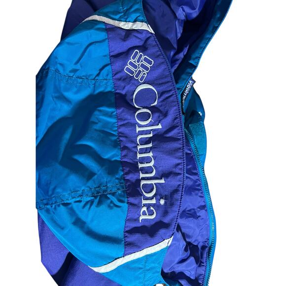Vtg Columbia Pullover Anorak Jacket Women’s XL Blue/Purple Colorblock Y2K - Picture 3 of 12